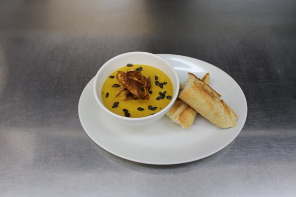Spiced Parsnip & Carrot Soup Finish